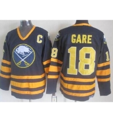 Buffalo Sabres 18 Danny Gare Dark Blue Throwback CCM NHL Jerseys