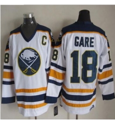 Buffalo Sabres #18 Danny Gare White CCM Throwback Stitched NHL Jersey