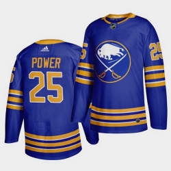 Men Buffalo Sabres 25 Owen Power Royal Stitched jersey