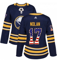 Womens Adidas Buffalo Sabres 17 Jordan Nolan Authentic Navy Blue USA Flag Fashion NHL Jersey Womens Adidas Buffalo Sabres 17 Jordan Nolan Authentic Navy Blue USA Flag Fashion NHL Jersey