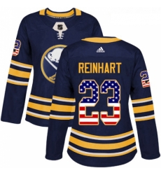 Womens Adidas Buffalo Sabres 23 Sam Reinhart Authentic Navy Blue USA Flag Fashion NHL Jersey Womens Adidas Buffalo Sabres 23 Sam Reinhart Authentic Navy Blue USA Flag Fashion NHL Jersey