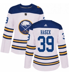 Womens Adidas Buffalo Sabres 39 Dominik Hasek Authentic White 2018 Winter Classic NHL Jersey Womens Adidas Buffalo Sabres 39 Dominik Hasek Authentic White 2018 Winter Classic NHL Jersey
