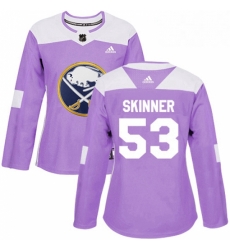 Womens Adidas Buffalo Sabres 53 Jeff Skinner Purple Authentic Fights Cancer Stitched NHL Jersey Womens Adidas Buffalo Sabres 53 Jeff Skinner Purple Authentic Fights Cancer Stitched NHL Jersey