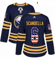 Womens Adidas Buffalo Sabres 6 Marco Scandella Authentic Navy Blue USA Flag Fashion NHL Jersey Womens Adidas Buffalo Sabres 6 Marco Scandella Authentic Navy Blue USA Flag Fashion NHL Jersey