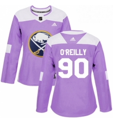 Womens Adidas Buffalo Sabres 90 Ryan OReilly Authentic Purple Fights Cancer Practice NHL Jersey Womens Adidas Buffalo Sabres 90 Ryan OReilly Authentic Purple Fights Cancer Practice NHL Jersey
