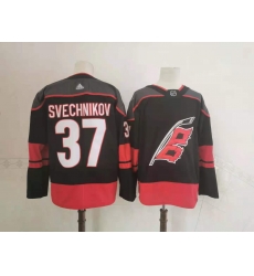 Hurricanes 37 Andrei Svechnikov Black 2020 21 Reverse Retro Adidas Jersey