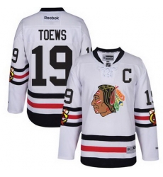 Blackhawks #19 Jonathan Toews White 2017 Winter Classic Stitched NHL Jersey