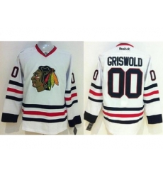 Chicago Blackhawks #00 Clark Griswold White Stitched NHL Jersey