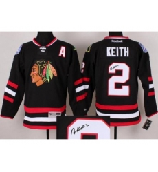 Chicago Blackhawks 2 Duncan Keith Black 2014 Stadium Series Signed Jerseys