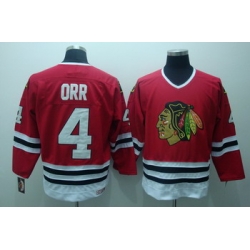 Chicago Blackhawks 4 Bobby Orr Red Jerseys