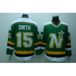 Dalls Stars 15 Smith Green Jerseys CCM