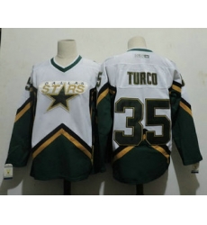 Men Dallas Stars 35 MARTY TURCO 2003 CCM Throwback Home NHL Jersey