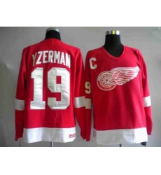 Deroit Red wings Jersey 19# YZERMAN red