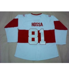 Detroit Red Wings Premier #81 Hossa White Hockey Jersey