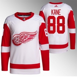 Men Detroit Red Wings 88 Patrick Kane White Stitched Jersey