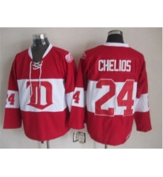 NHL Detroit Red Wings 24 Chelios classic red jerseys