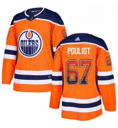 Mens Adidas Edmonton Oilers 67 Benoit Pouliot Authentic Orange Drift Fashion NHL Jersey 