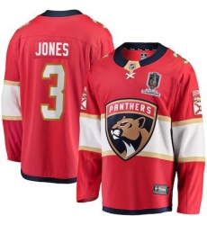 mens fanatics seth jones red florida panthers home breakaway jersey 2025 stanley cup champions