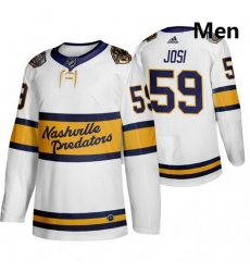 Predators 59 Roman Josi White 2020 Winter Classic Adidas Jersey