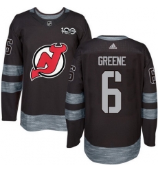 Devils #6 Andy Greene Black 1917 2017 100th Anniversary Stitched NHL Jersey