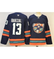 Men New York Islanders 13 Mathew Barzal Navy 2026 Stitched Hockey Jersey Men New York Islanders 13 Mathew Barzal Navy 2026 Stitched Hockey Jersey