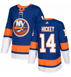 Mens Adidas New York Islanders 14 Thomas Hickey Premier Royal Blue Home NHL Jersey 