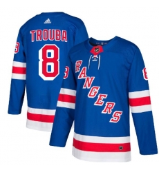 Men Adidas New York Rangers #8 Jacob Trouba Blue Home Stitched NHL Jersey