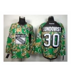 NHL Jerseys New York Rangers #30 Lundovist camo