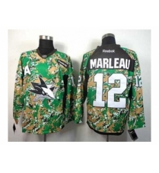 NHL Jerseys San Jose Sharks #12 Marleau Camo Jerseys[patch A]