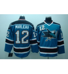 San Jose Sharks 12 Patrick marleau blue Jerseys