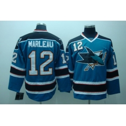 San Jose Sharks 12 Patrick marleau blue Jerseys