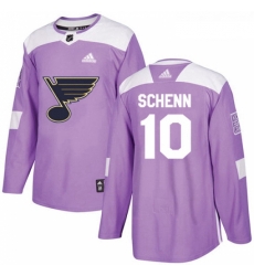 Youth Adidas St Louis Blues 10 Brayden Schenn Authentic Purple Fights Cancer Practice NHL Jersey Youth Adidas St Louis Blues 10 Brayden Schenn Authentic Purple Fights Cancer Practice NHL Jersey