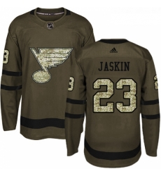 Youth Adidas St Louis Blues 23 Dmitrij Jaskin Premier Green Salute to Service NHL Jersey Youth Adidas St Louis Blues 23 Dmitrij Jaskin Premier Green Salute to Service NHL Jersey