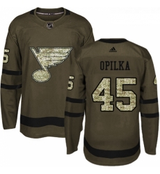 Youth Adidas St Louis Blues 45 Luke Opilka Authentic Green Salute to Service NHL Jersey Youth Adidas St Louis Blues 45 Luke Opilka Authentic Green Salute to Service NHL Jersey