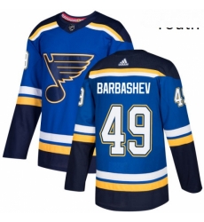 Youth Adidas St Louis Blues 49 Ivan Barbashev Authentic Royal Blue Home NHL Jersey Youth Adidas St Louis Blues 49 Ivan Barbashev Authentic Royal Blue Home NHL Jersey
