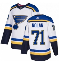 Youth Adidas St Louis Blues 71 Jordan Nolan Authentic White Away NHL Jersey Youth Adidas St Louis Blues 71 Jordan Nolan Authentic White Away NHL Jersey
