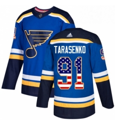 Youth Adidas St Louis Blues 91 Vladimir Tarasenko Authentic Blue USA Flag Fashion NHL Jersey Youth Adidas St Louis Blues 91 Vladimir Tarasenko Authentic Blue USA Flag Fashion NHL Jersey