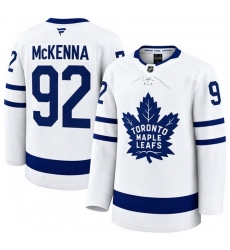 Men Toronto Maple Leafs #92 Gavin McKENNA Fanatics Away White Premium Stitched Hockey Jersey