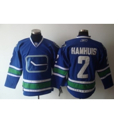 Vancouver Canucks 2 Dan Hamhuis Blue Jerseys 3Rd