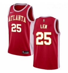 Womens Nike Atlanta Hawks 25 Alex Len Swingman Red NBA Jersey Statement Edition 