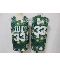 Celtics 33 Larry Bird Green Tear Up Pack Hardwood Classics Swingman Jersey