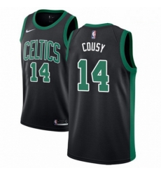 Mens Adidas Boston Celtics 14 Bob Cousy Swingman Black NBA Jersey Statement Edition