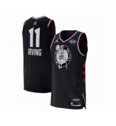 Mens Jordan Boston Celtics 11 Kyrie Irving Authentic Black 2019 All Star Game Basketball Jersey 