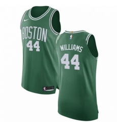 Mens Nike Boston Celtics 44 Robert Williams Authentic GreenWhite No Road NBA Jersey Icon Edition 