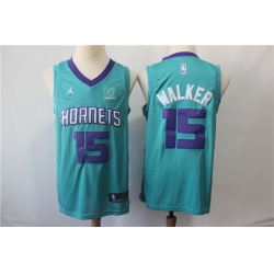 Nike Hornets 15 Kemba Walker Teal Jordan Brand Swingman Jersey