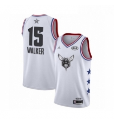 Womens Jordan Charlotte Hornets 15 Kemba Walker Swingman White 2019 All Star Game Basketball Jersey