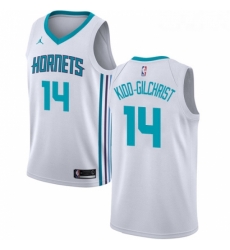 Womens Nike Jordan Charlotte Hornets 14 Michael Kidd Gilchrist Swingman White NBA Jersey Association Edition