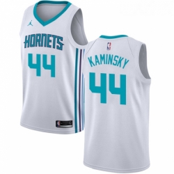 Womens Nike Jordan Charlotte Hornets 44 Frank Kaminsky Authentic White NBA Jersey Association Edition