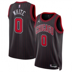Men Chicago Bulls 0 Coby White White 202 25 City Edition Stitched Basketball Jersey