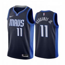 Men Dallas Mavericks 11 Tim Hardaway Jr  Navy NBA Swingman 2020 21 Earned Edition Jersey